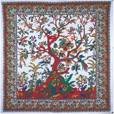 THE ART BOX Tapestry White Tree of Life Wall Hanging